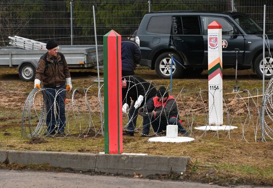 Belarus Lithuania Border Checkpoint