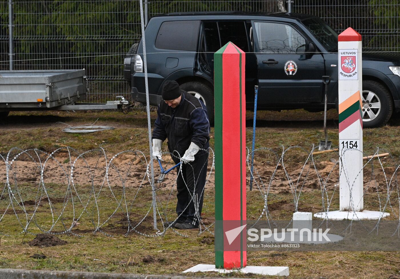 Belarus Lithuania Border Checkpoint