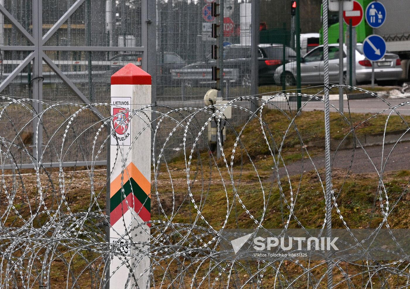 Belarus Lithuania Border Checkpoint