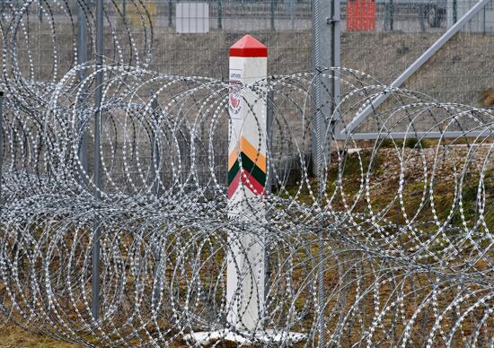 Belarus Lithuania Border Checkpoint