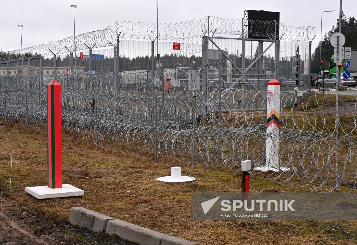 Belarus Lithuania Border Checkpoint