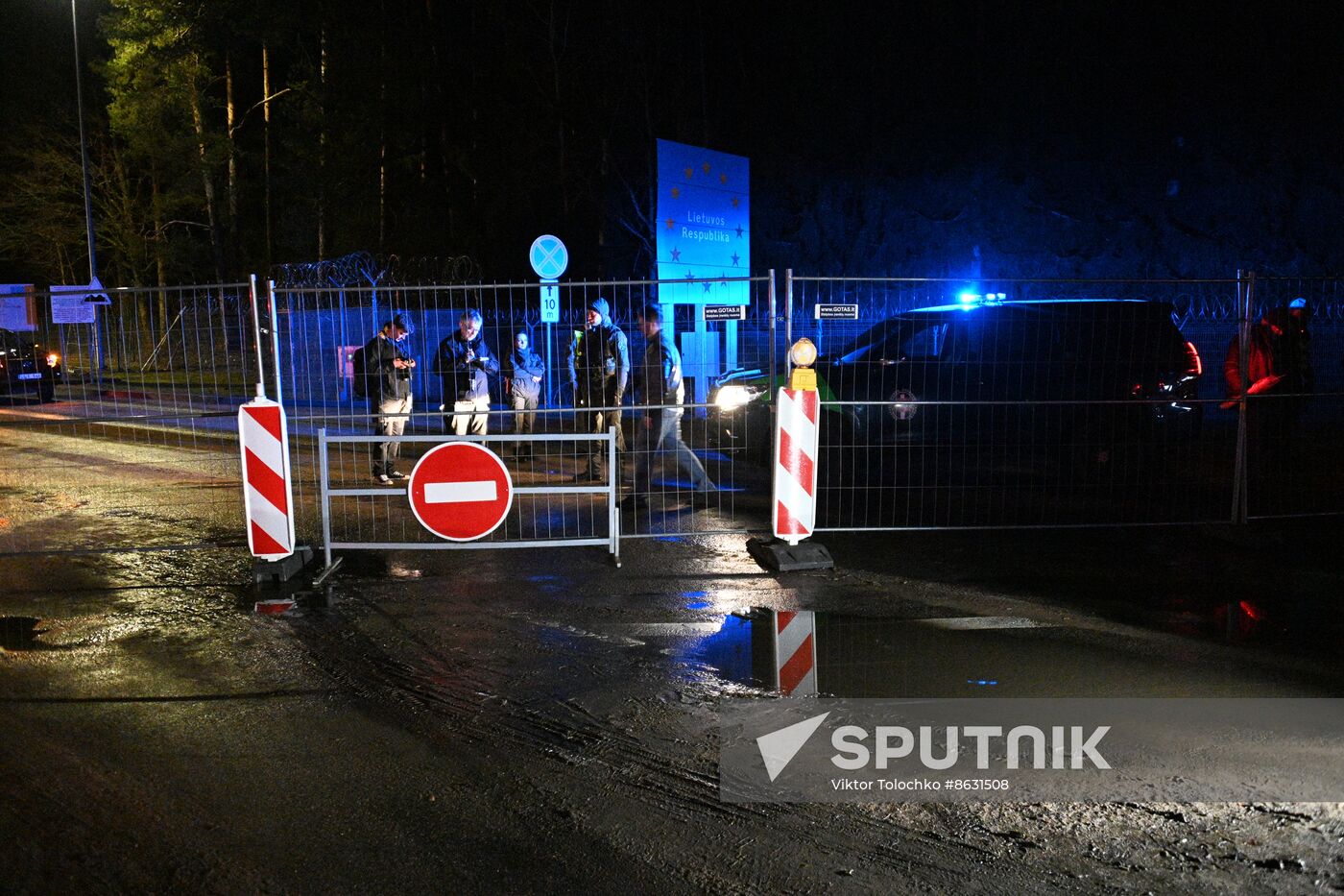 Belarus Lithuania Border Checkpoint