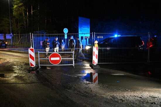 Belarus Lithuania Border Checkpoint