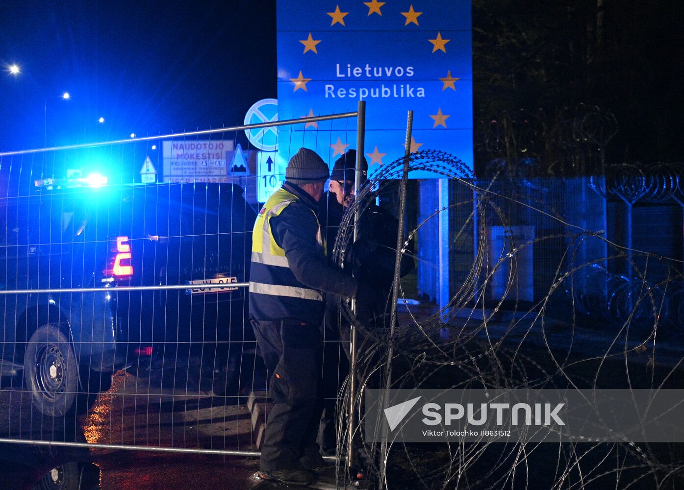Belarus Lithuania Border Checkpoint