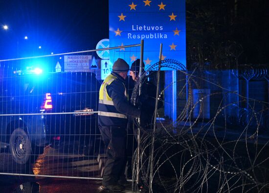 Belarus Lithuania Border Checkpoint