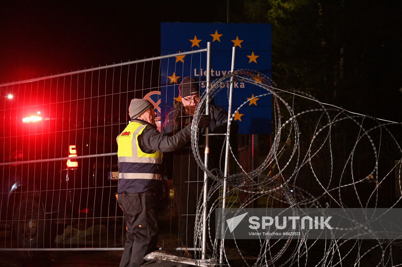 Belarus Lithuania Border Checkpoint