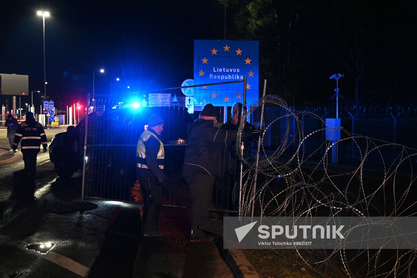 Belarus Lithuania Border Checkpoint