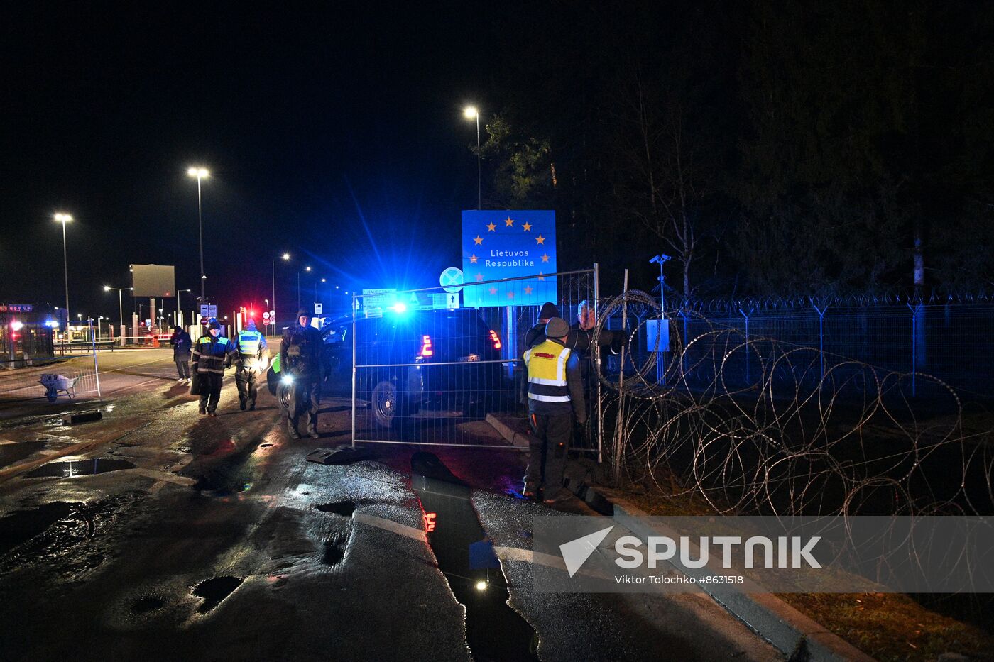 Belarus Lithuania Border Checkpoint
