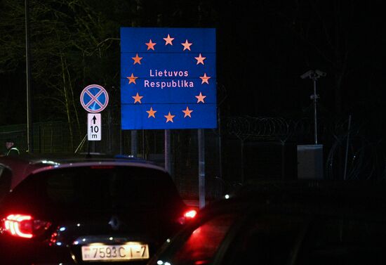 Belarus Lithuania Border Checkpoint