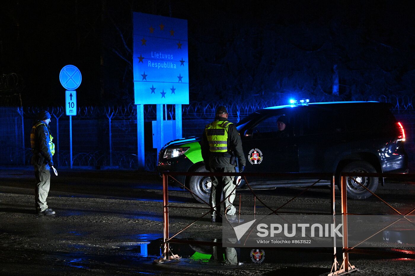 Belarus Lithuania Border Checkpoint