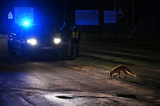 Belarus Lithuania Border Checkpoint