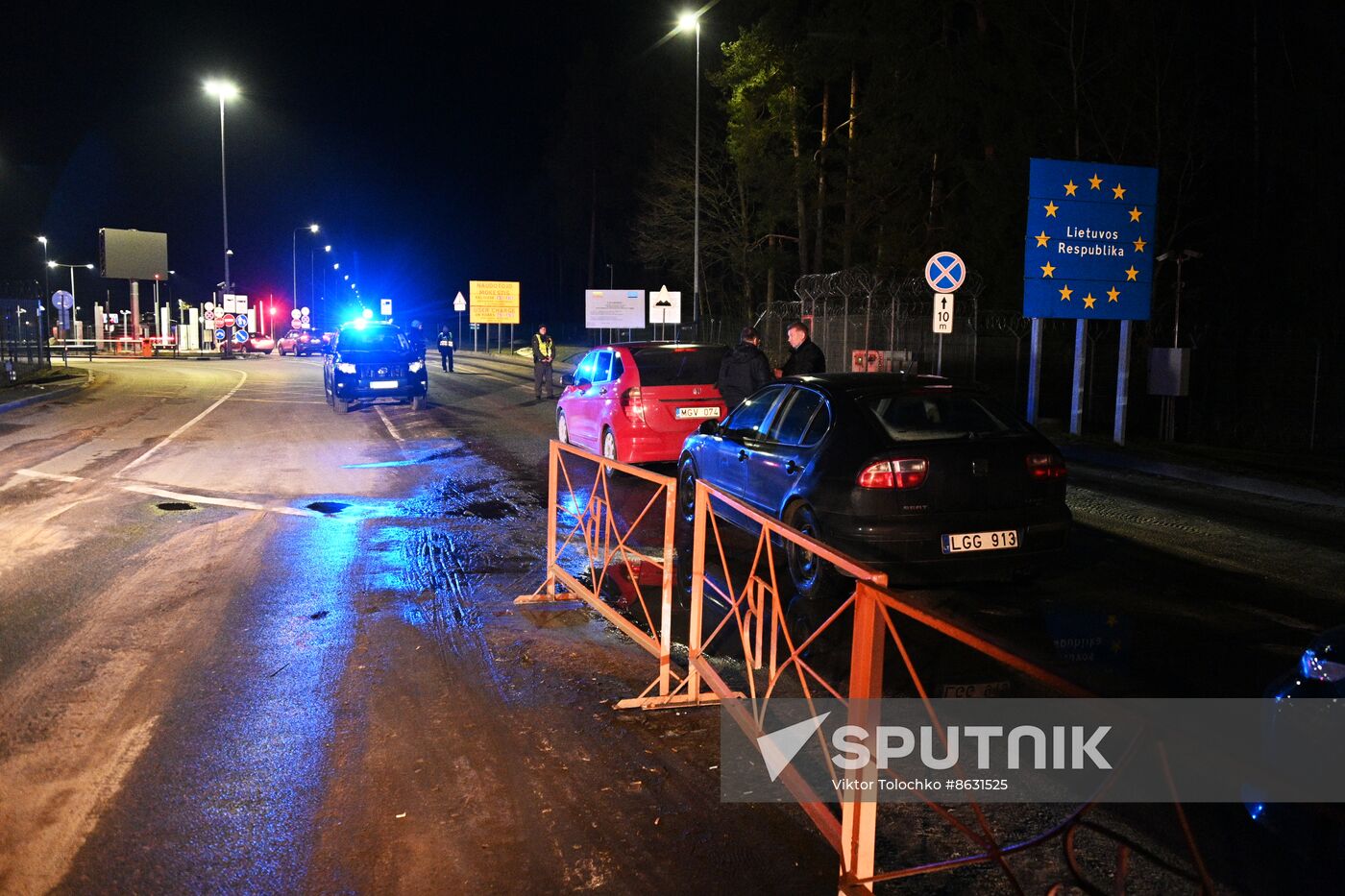 Belarus Lithuania Border Checkpoint