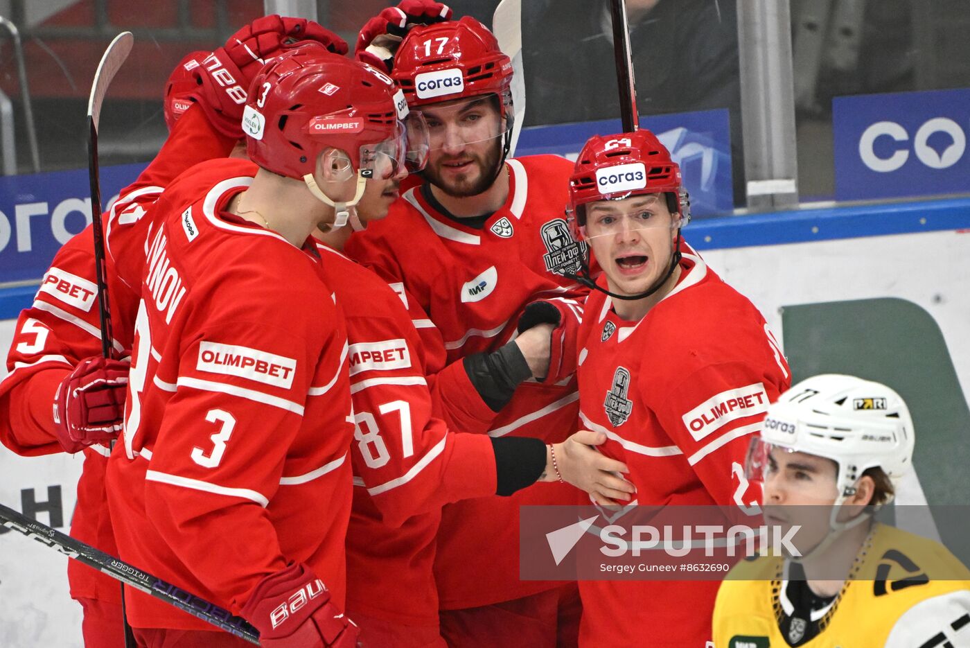 Russia Ice Hockey Kontinental League Spartak - Severstal