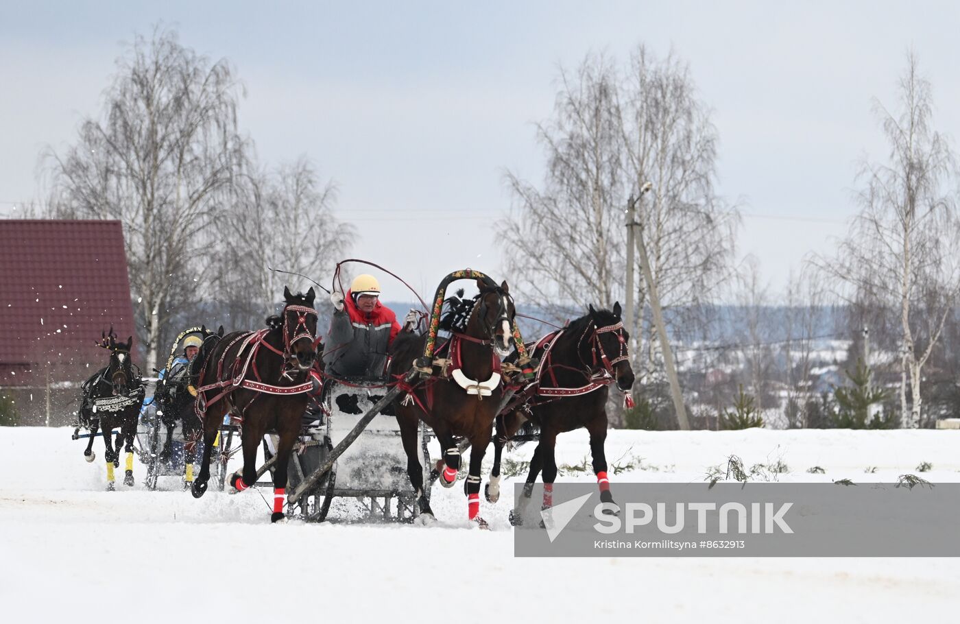 Russia Horse Drawn Sleighing Festival