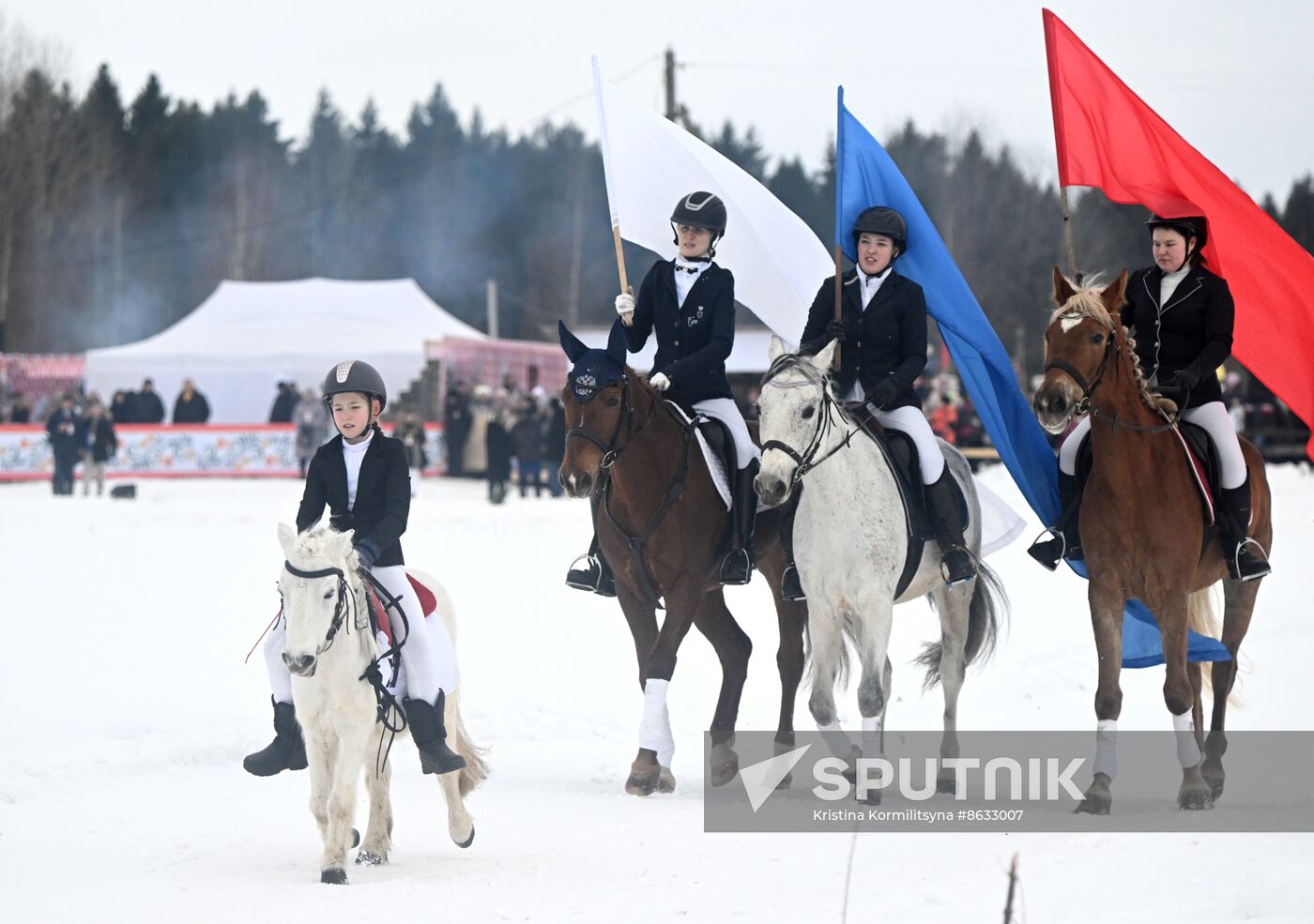 Russia Horse Drawn Sleighing Festival