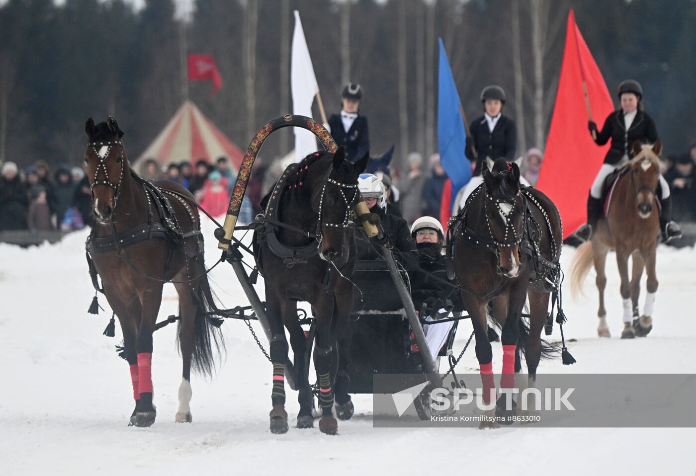 Russia Horse Drawn Sleighing Festival