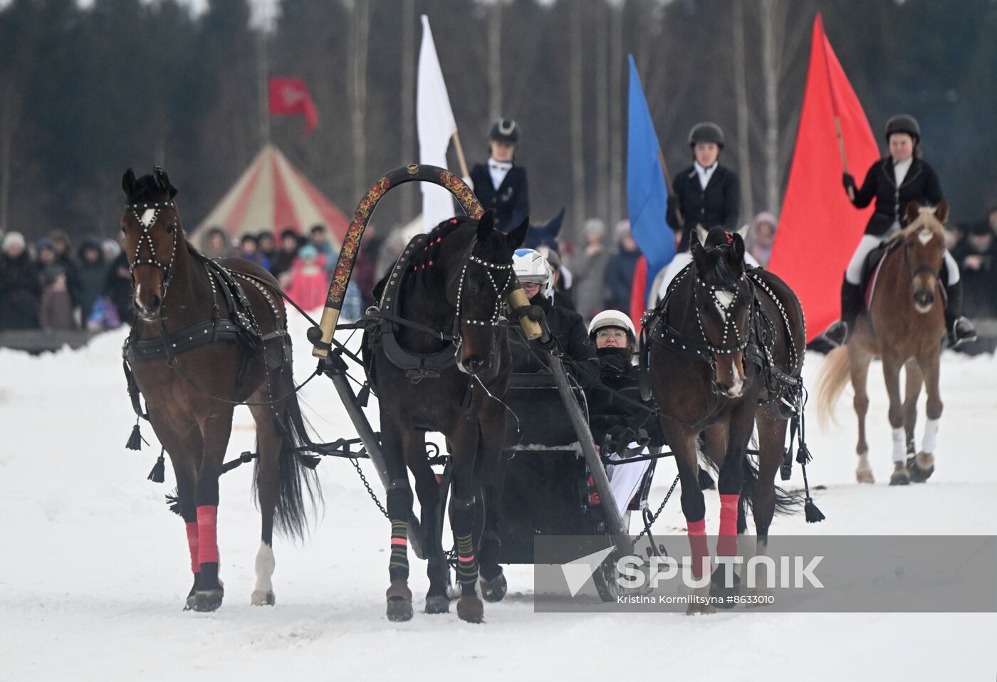 Russia Horse Drawn Sleighing Festival
