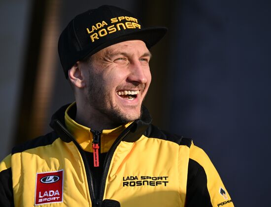 RUSSIA EXPO. Lada Granta Dream Car Lottery from Rosneft Co. and Lada Sport Rosneft Racing Team