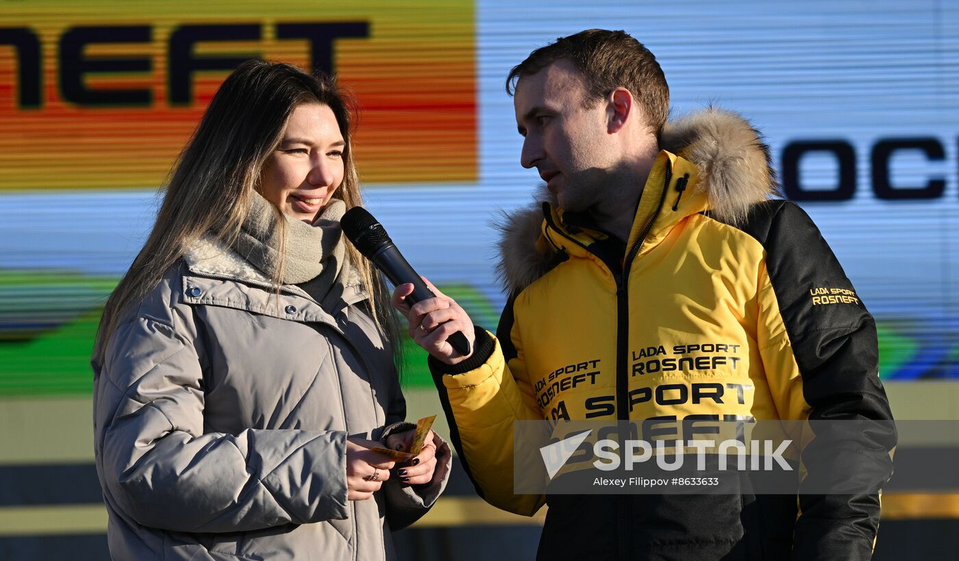 RUSSIA EXPO. Lada Granta Dream Car Lottery from Rosneft Co. and Lada Sport Rosneft Racing Team