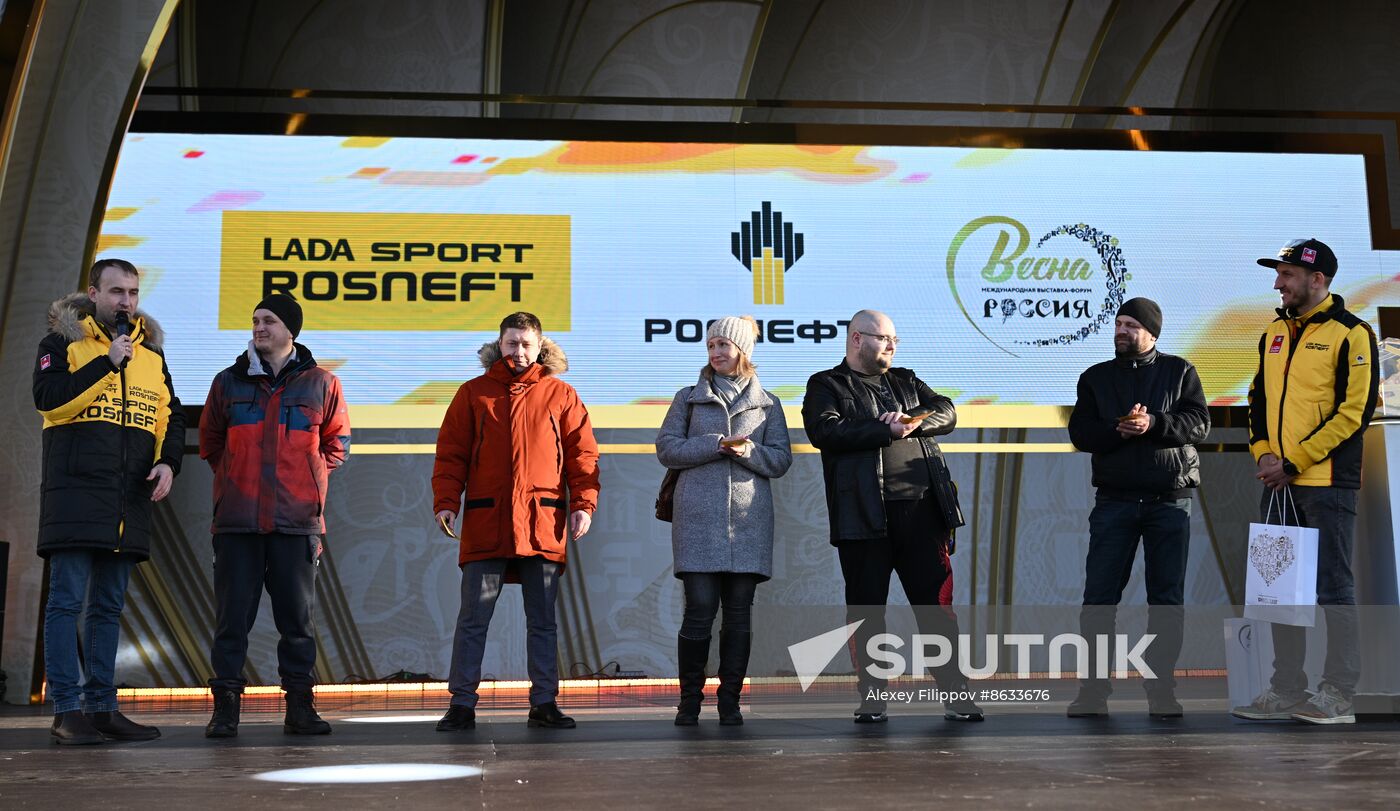 RUSSIA EXPO. Lada Granta Dream Car Lottery from Rosneft Co. and Lada Sport Rosneft Racing Team