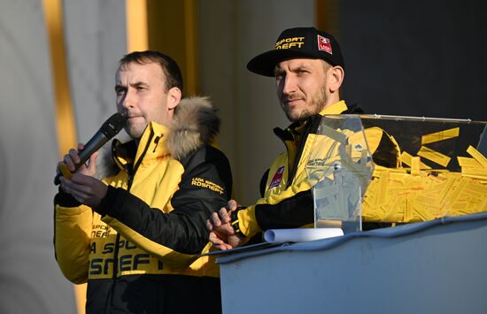 RUSSIA EXPO. Lada Granta Dream Car Lottery from Rosneft Co. and Lada Sport Rosneft Racing Team
