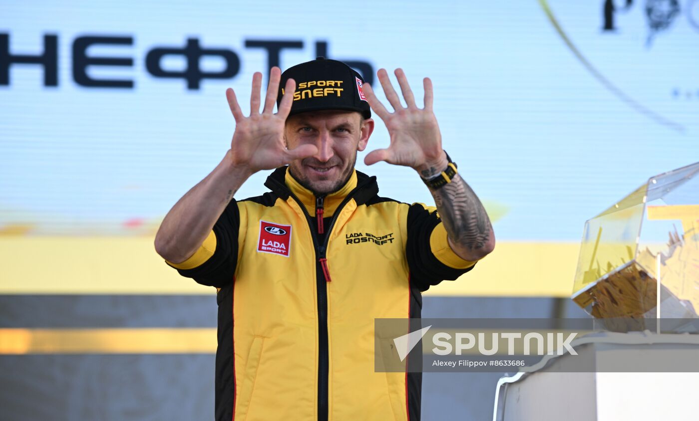 RUSSIA EXPO. Lada Granta Dream Car Lottery from Rosneft Co. and Lada Sport Rosneft Racing Team