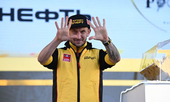 RUSSIA EXPO. Lada Granta Dream Car Lottery from Rosneft Co. and Lada Sport Rosneft Racing Team