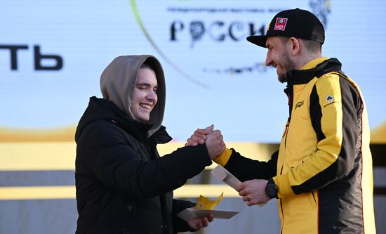 RUSSIA EXPO. Lada Granta Dream Car Lottery from Rosneft Co. and Lada Sport Rosneft Racing Team