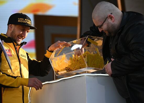 RUSSIA EXPO. Lada Granta Dream Car Lottery from Rosneft Co. and Lada Sport Rosneft Racing Team