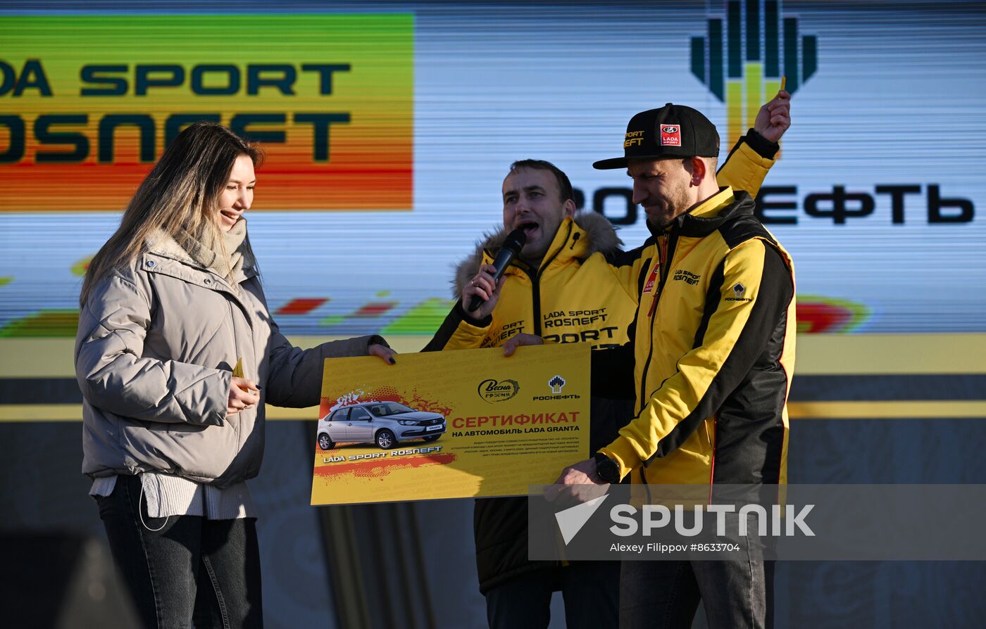 RUSSIA EXPO. Lada Granta Dream Car Lottery from Rosneft Co. and Lada Sport Rosneft Racing Team