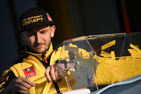 RUSSIA EXPO. Lada Granta Dream Car Lottery from Rosneft Co. and Lada Sport Rosneft Racing Team