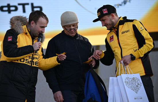 RUSSIA EXPO. Lada Granta Dream Car Lottery from Rosneft Co. and Lada Sport Rosneft Racing Team