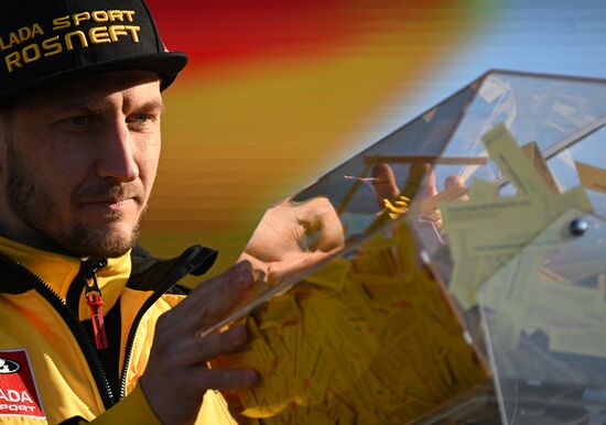 RUSSIA EXPO. Lada Granta Dream Car Lottery from Rosneft Co. and Lada Sport Rosneft Racing Team