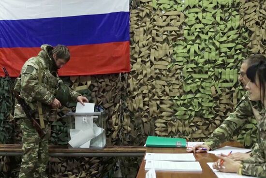 Russia Ukraine Military Operation Presidential Election Early Voting