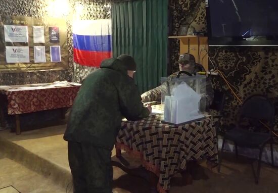 Russia Ukraine Military Operation Presidential Election Early Voting