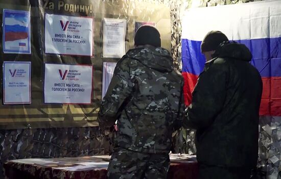 Russia Ukraine Military Operation Presidential Election Early Voting