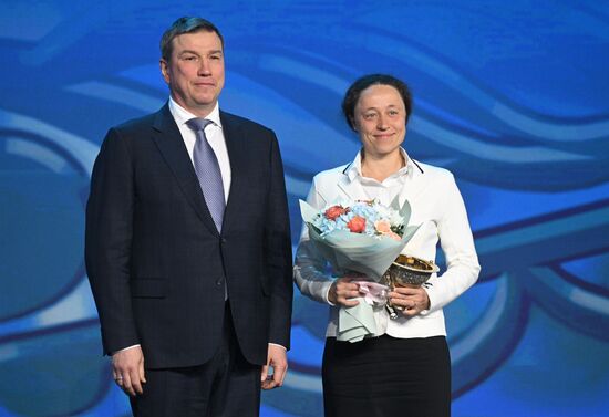 RUSSIA EXPO. Awards ceremony for winners of At the Call of a Woman's Heart prize