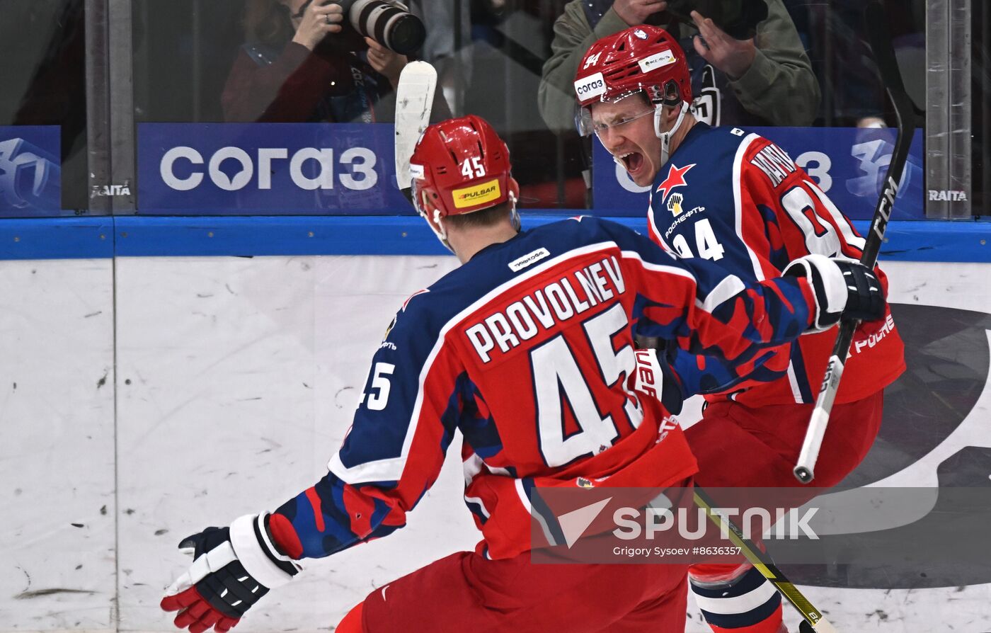 Russia Ice Hockey Kontinental League CSKA - Lokomotiv