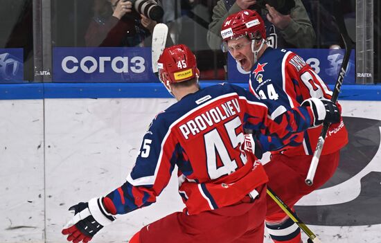 Russia Ice Hockey Kontinental League CSKA - Lokomotiv