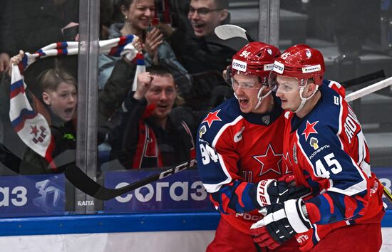 Russia Ice Hockey Kontinental League CSKA - Lokomotiv