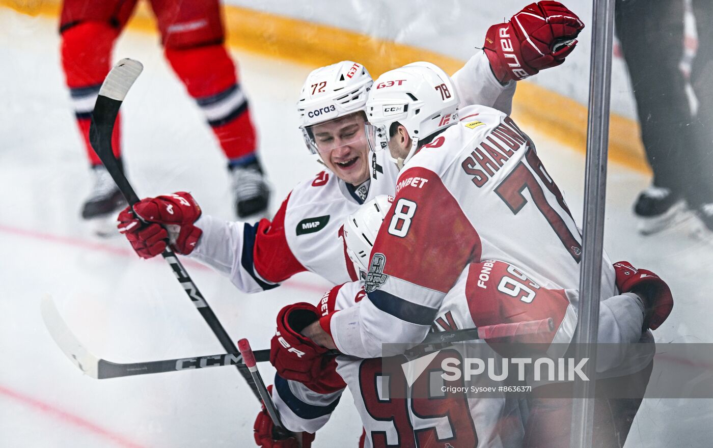 Russia Ice Hockey Kontinental League CSKA - Lokomotiv