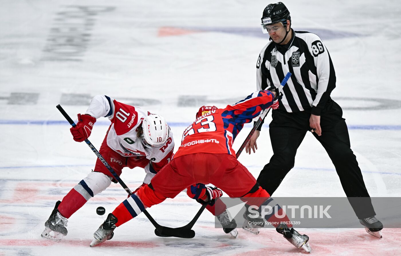 Russia Ice Hockey Kontinental League CSKA - Lokomotiv