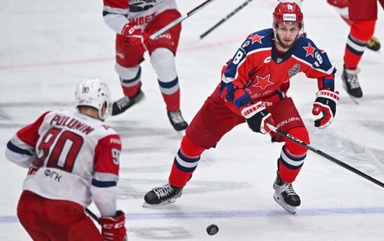 Russia Ice Hockey Kontinental League CSKA - Lokomotiv