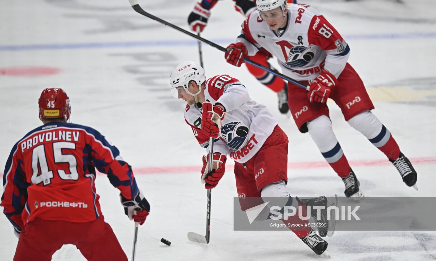 Russia Ice Hockey Kontinental League CSKA - Lokomotiv