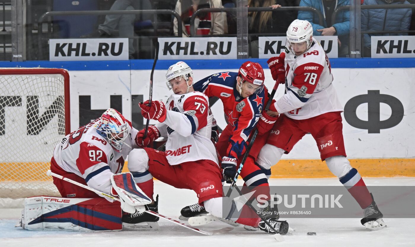 Russia Ice Hockey Kontinental League CSKA - Lokomotiv