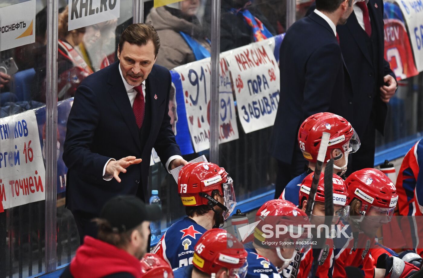 Russia Ice Hockey Kontinental League CSKA - Lokomotiv