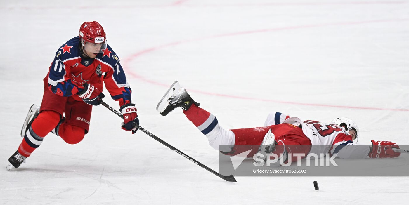 Russia Ice Hockey Kontinental League CSKA - Lokomotiv