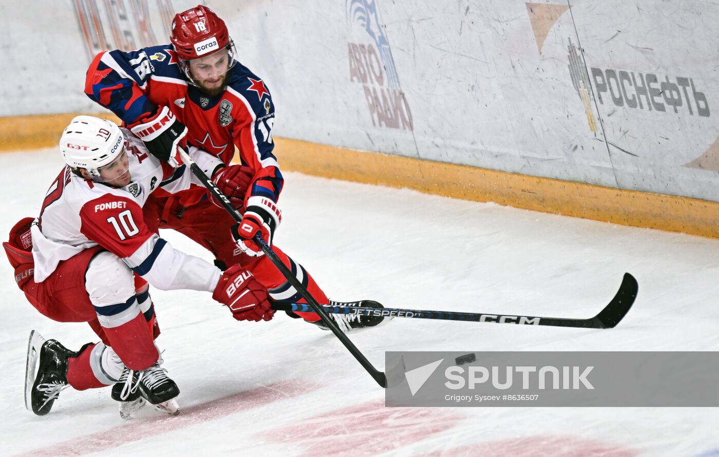 Russia Ice Hockey Kontinental League CSKA - Lokomotiv