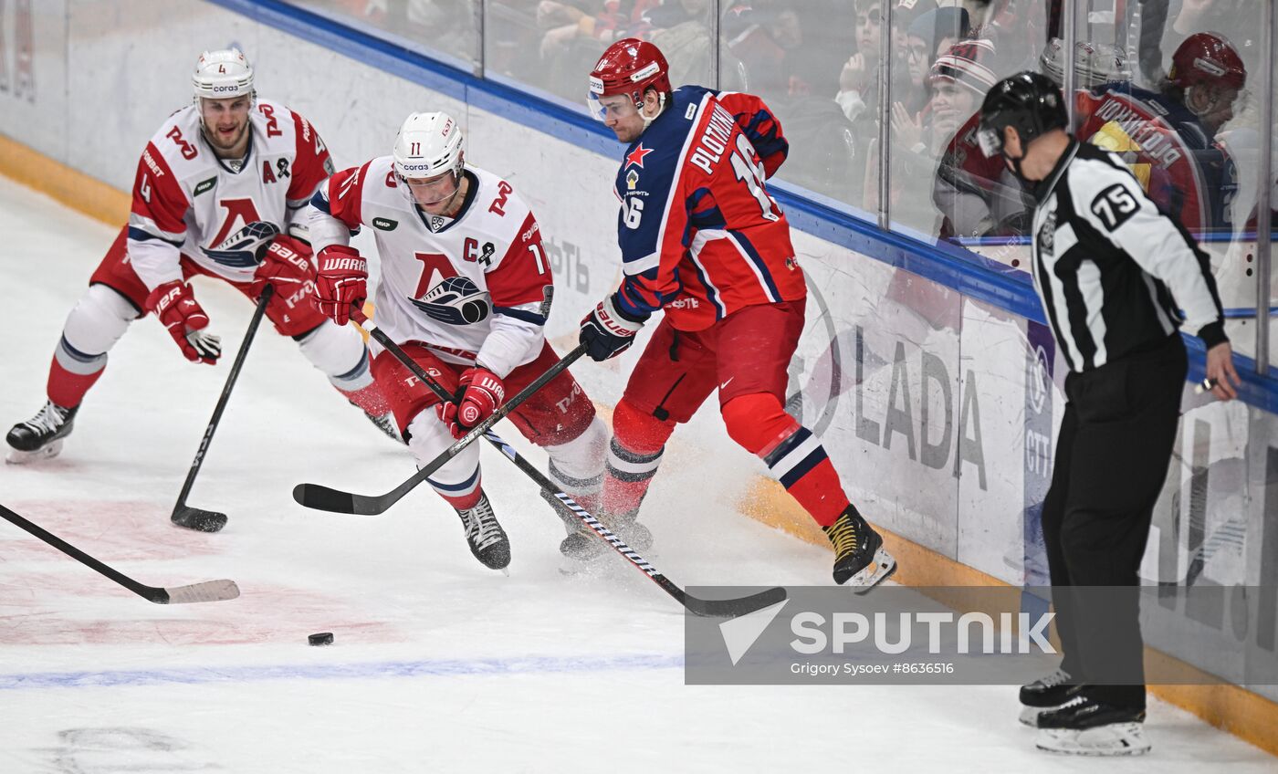 Russia Ice Hockey Kontinental League CSKA - Lokomotiv