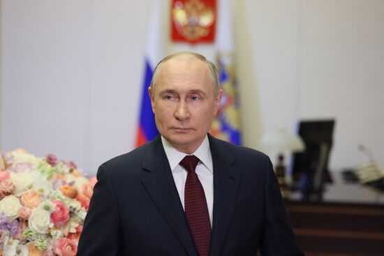 Russia Putin Women's Day